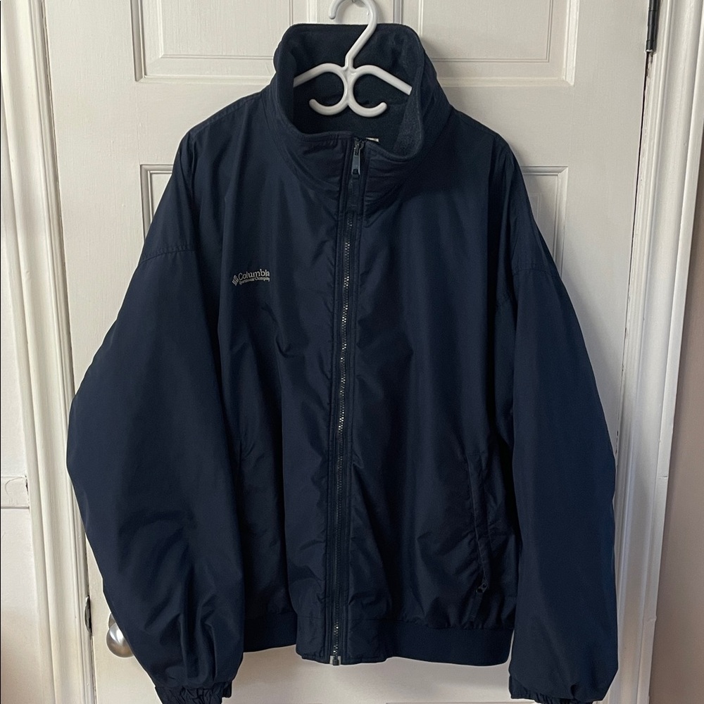 Columbia vintage full zip outdoor chore jacket in navy men’s size XXL